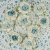 Набор объемных цветов "Бело-голубые розы" (Prima Marketing)