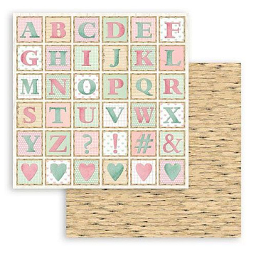 Бумага 30х30 см "Day Dream. Alphabet" (Stamperia)
