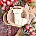 Чипборд "Рождественский носок", 3,3х4,6 см (WoodHome)