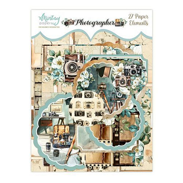 Набор вырубок "Photographer. Ярлыки", 27 шт (Mintay)