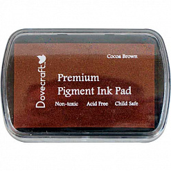 Подушечка чернильная пигментная, цвет коричневый, 7х4,5 см Dovecraft (Cocoa Brown)