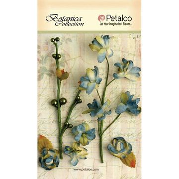 Набор цветочков на веточке "Морская волна" (Petaloo)