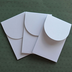 Набор заготовок для оформления подарочной карты 2, цвет белый матовый, 3 шт (Лоза)