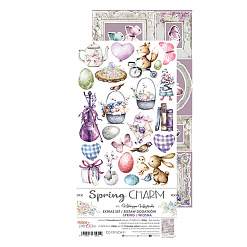 Набор бумаги 30х15 см "Spring charm. Spring. Для вырезания", 12 листов (CraftO'clock)