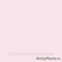 Бумага Горошек розовый (Россия)