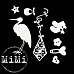 Набор украшений из чипборда "Малыш. Воздушный змей" (MiMi Design)