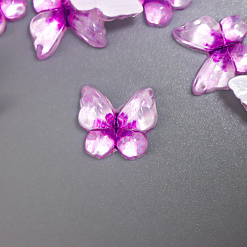 Акриловое украшение "Бабочка", цвет фиолетовый