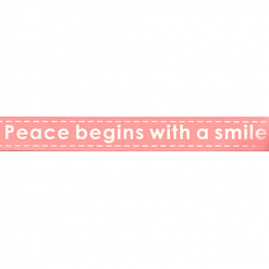 Бумажный скотч "Мир начинается с улыбки" (MyLovelyHobby)