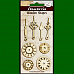 Набор деревянных украшений "Часы и стрелки" (Stamperia)