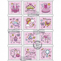 Набор марок "Принцесса" (Scrapmania)