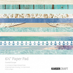 Набор бумаги 16,5х16,5 см "Coastal escape", 40 листов (Kaiser)