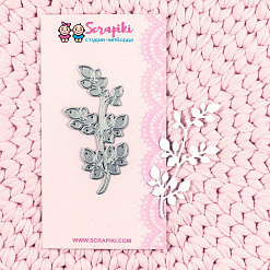 Нож "Веточка", 3,7х7,7 см (Scrapiki)