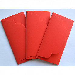 Набор заготовок для конвертов 3, цвет красный, 3 шт (Лоза)