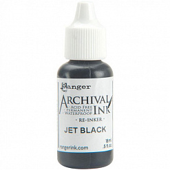 Заправка к подушечке "Archival Ink. Black Jet" (Ranger)