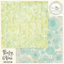 Бумага "Paisley&Vine. Vineland" (Blue Fern)