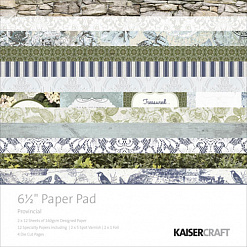 Набор бумаги 16,5х16,5 см "Provincial", 40 листов (Kaiser)