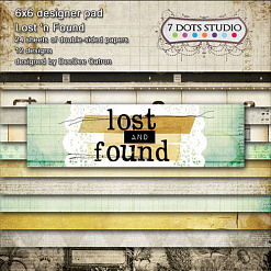 Набор бумаги 15х15 см "Lost and Found", 24 листа (7 Dots)