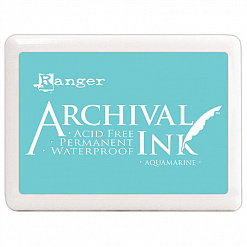 Водостойкая перманентная подушечка Archival Ink XL Aquamarine (Ranger)