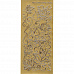 Контурные наклейки "Листики 2", лист 10x24,5 см, цвет золото