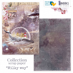 Набор бумаги А4 "Milky way", 12 листов (DreamLight Studio)