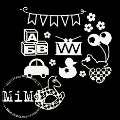 Набор украшений из чипборда "Детская коллекция. Игры" (MiMi Design)
