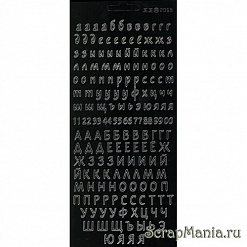 Контурные наклейки "Русский алфавит", цвет черный (JEJE)