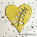 Деревянная фигурка "Сердце" светло-желтая с выточенным рисунком (Rayher)