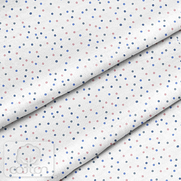 Отрез ткани 79х50 см "Конфетти голубые" (Cotton)