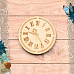 Деревянное украшение "Девичья тайна. Часы" (ScrapMania)