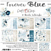 Набор бумаги 20х20 см "Forever blue", 24 листа (CraftO'Clock)