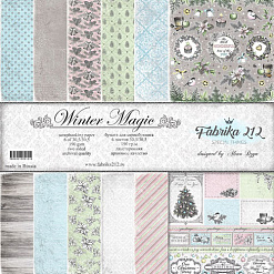 Набор бумаги 30х30 см "Magic winter. Волшебная зима", 6 листов (Fabrika212)