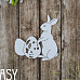 Чипборд "Пасхальный кролик 2423", 7х6,5 см (Fantasy)