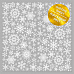 Пленка 30х30 см "White Snowflakes. Белые снежинки" (Фабрика Декору)