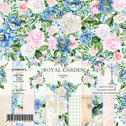 Набор бумаги 20х20 см "Royal garden", 16 листов (Summer Studio)