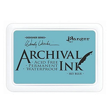 Водостойкая перманентная подушечка Archival Ink Sky Blue Небесный