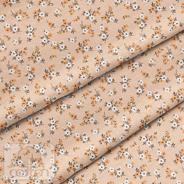 Отрез ткани 79х50 см "Персиковые букеты" (Cotton)