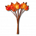 Букет цветов "Плоды шиповника", 12 шт (Stamperia)
