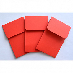 Набор заготовок для оформления подарочной карты, цвет красный, 3 шт (Лоза)