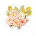 Набор бумажных цветов с листиками "Poetic Rose. Harmony" (Prima Marketing)