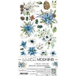 Набор бумаги 30х15 см "Winter morning. Для вырезания. Цветы", 12 листов (CraftO'clock)