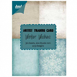 Набор карточек 6х8,5 см "Зимние пожелания", 36 шт (Joy crafts)