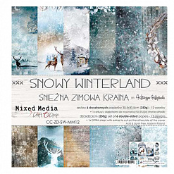 Набор бумаги 30х30 см "Snowy Winterland", 6 листов (CraftO'clock)