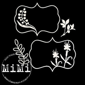 Набор украшений из чипборда "Природа. Рамочки мини" (MiMi Design)