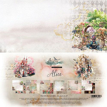 Набор бумаги 30х30 см "Alice", 6 листов (Alchemy of Art)