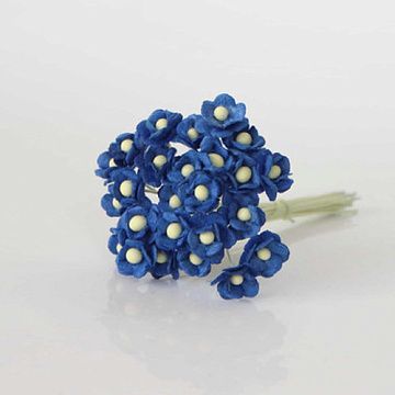 Букет цветов вишни мини "Классический синий", 1 см, 25 шт (Craft)