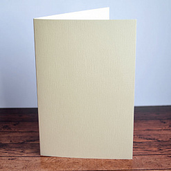 Заготовка для открытки 10х15 см из дизайнерской бумаги Constellation Ivory Tela Fine