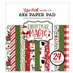 Набор бумаги 15х15 см "Christmas Magic", 24 листа (Echo Park)