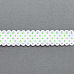 Лента репсовая "Зеленый горошек", ширина 2 см, длина 0,9 м