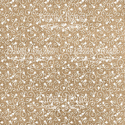 Набор бумаги 15х15 см "Wood denim lace", 13 листов (Фабрика Декору)