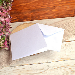 Заготовка для открытки 13,5х13,5 см  квадратная "Белая" с конвертом (DoCrafts)